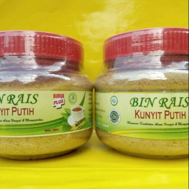 

Minuman instant kunyit putih bubuk toples bin rais/ kunyit bubuk zedoaria rhizoma