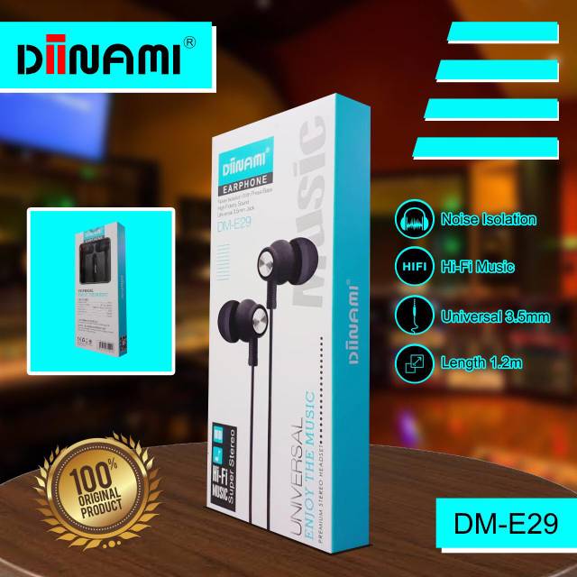 HANDSFREE HEADSET HF DIINAMI DM-E29 SUPER BASS