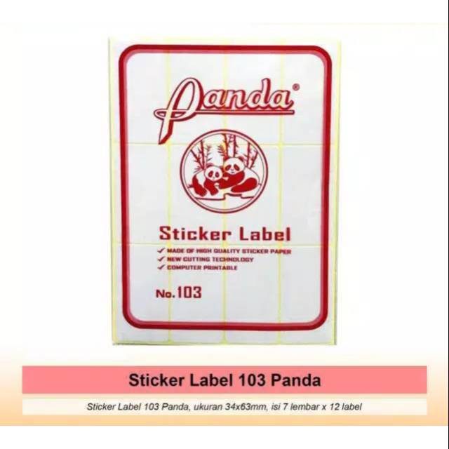 

LABEL 103 STICKER UNDANGAN 3,2X6,4CM