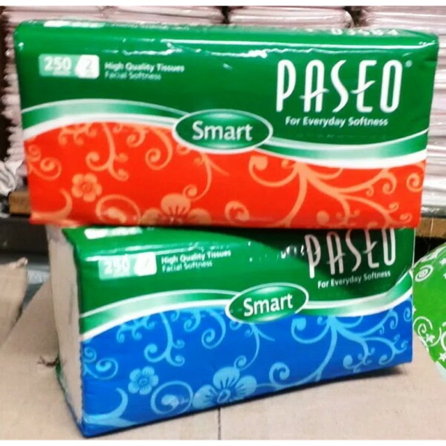 TISUE TISU PASEO 250 SHEET 2 PLY( BESAR ) FACIAL TISUE SMART EKONOMIS MEDIUM PACK