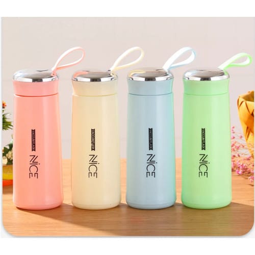 [No BOX] Botol Minum Gelas kaca Nice 400ml Vacumm Flask BPA FREE