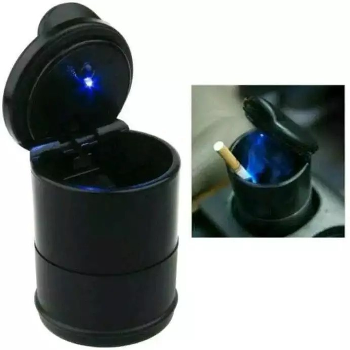 Asbak Mobil Tempat Abu Rokok Lampu LED Ashtray Cup Car