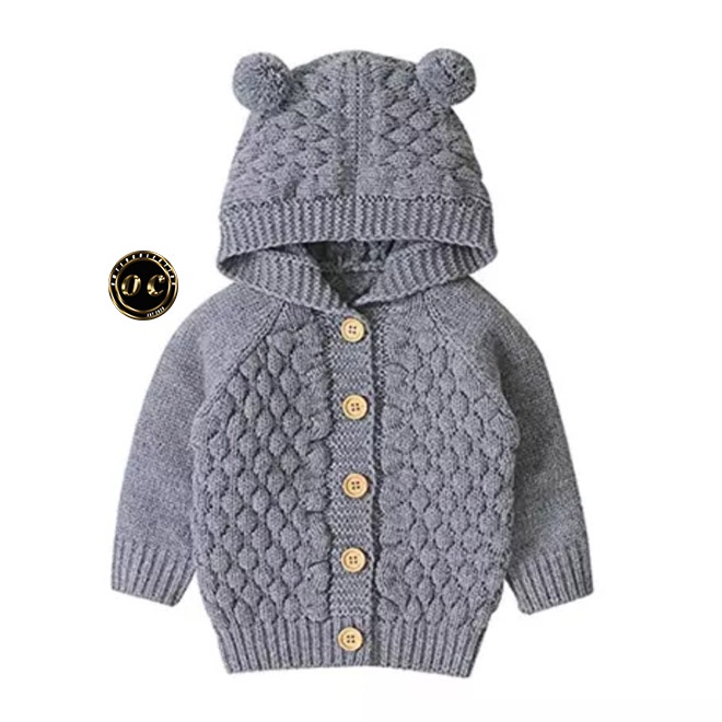 Hoodie rajut import anak bayi laki-laki dan perempuan usia 6-12 bulan bahan premium banyak pilihan warna #Baju rajut bayi #Baju bayi prempuan #Baju bayi laki laki  #Jumper bayi-2