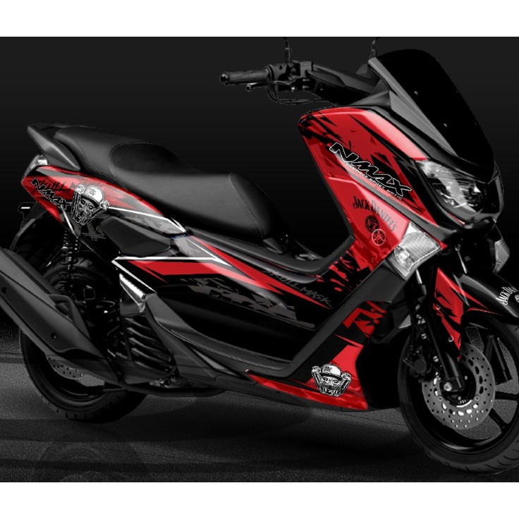 Decal Full body Stiker Motor Nmax N Max warna Merah Putih Biru