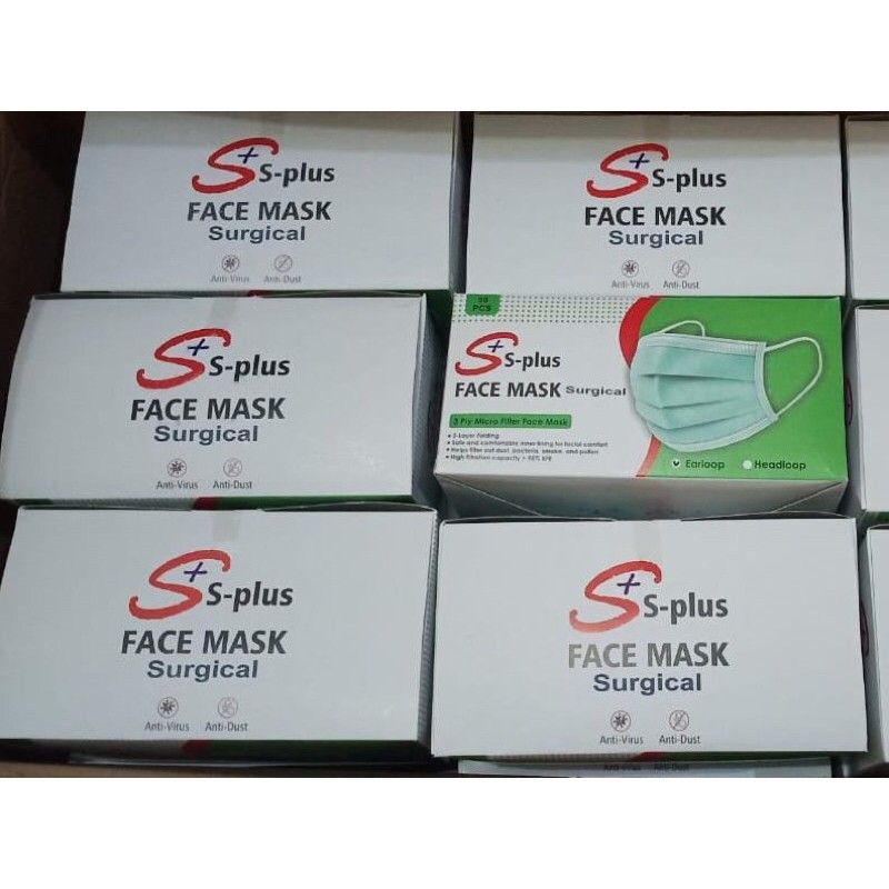S Plus Surgical Masker (Masker Medis)