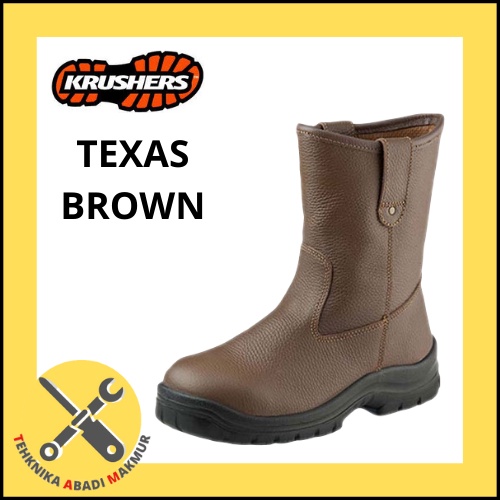 Safety shoes krusher texas brown