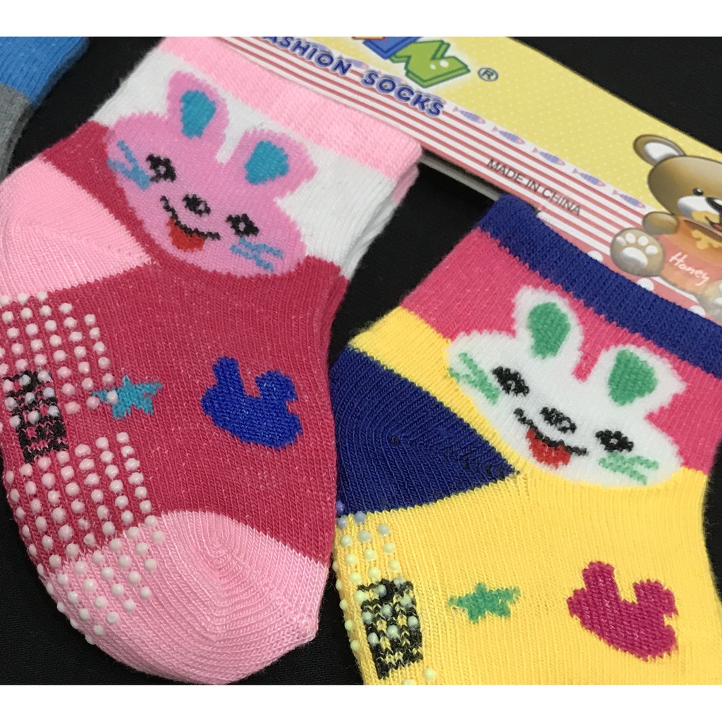 BAYIe - 3 pcs Kaos Kaki Bayi  NEW BORN 0 - 12 bulan BOY, GIRL - Standard Baby Socks