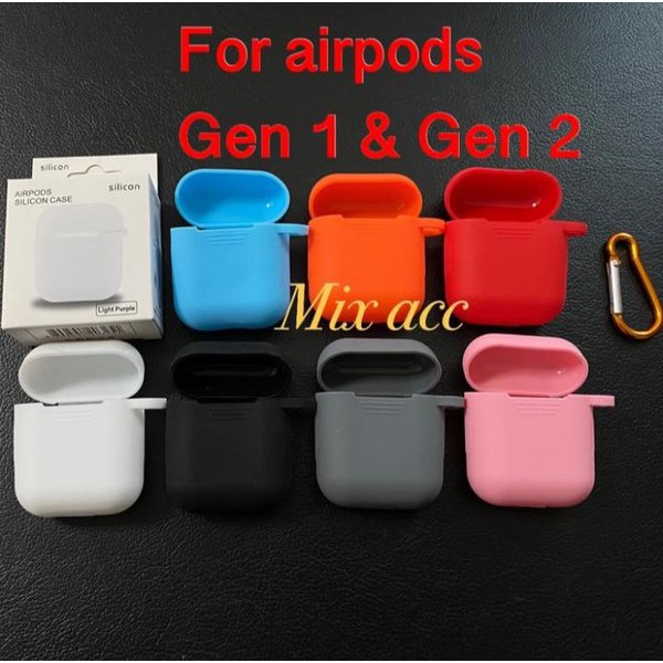 Apple Airpods Silicone Case Protective Cover Pouch Airpods GEN 1 GEN 2