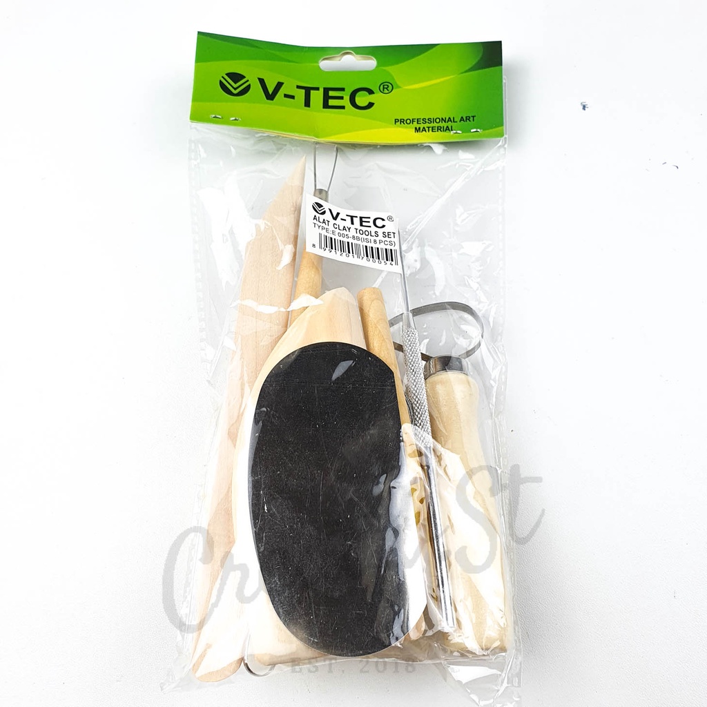 

V-TEC Vtec Clay Tool Set Pottery Sculpting Set E 005-8B Tools