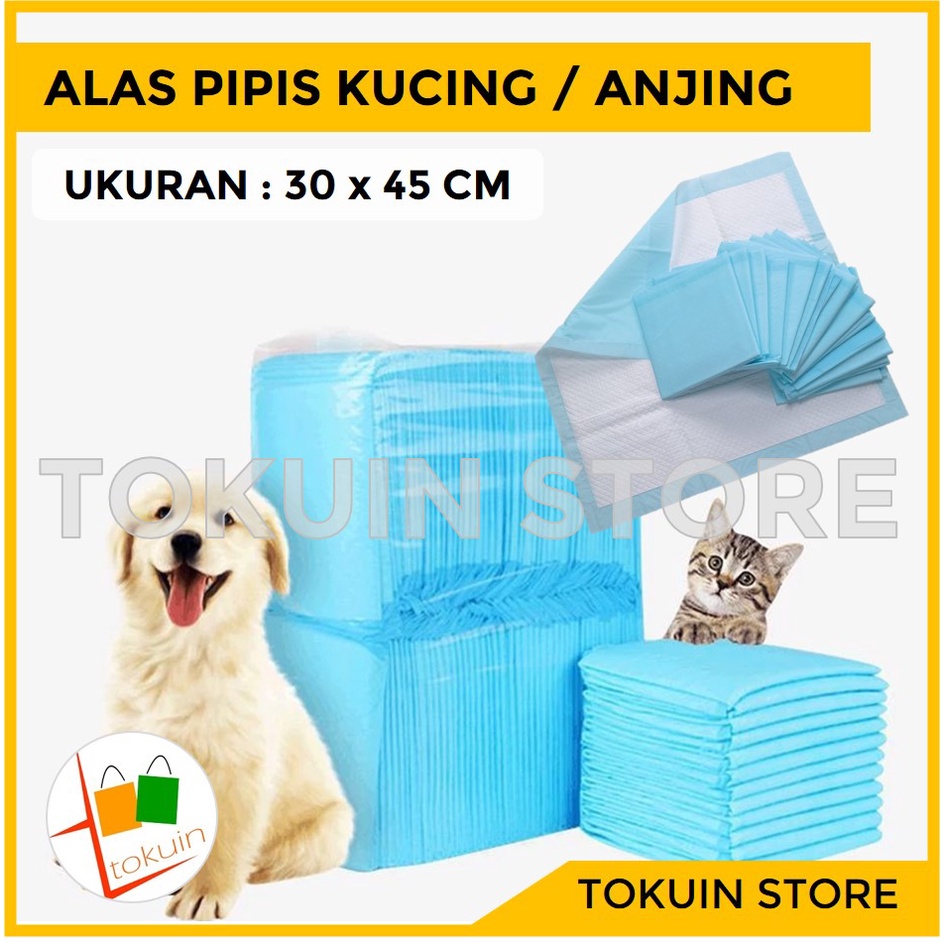 Alas Pipis Underpad Perlak Kucing Anjing Toilet Dog Cat Pet Pee Pad