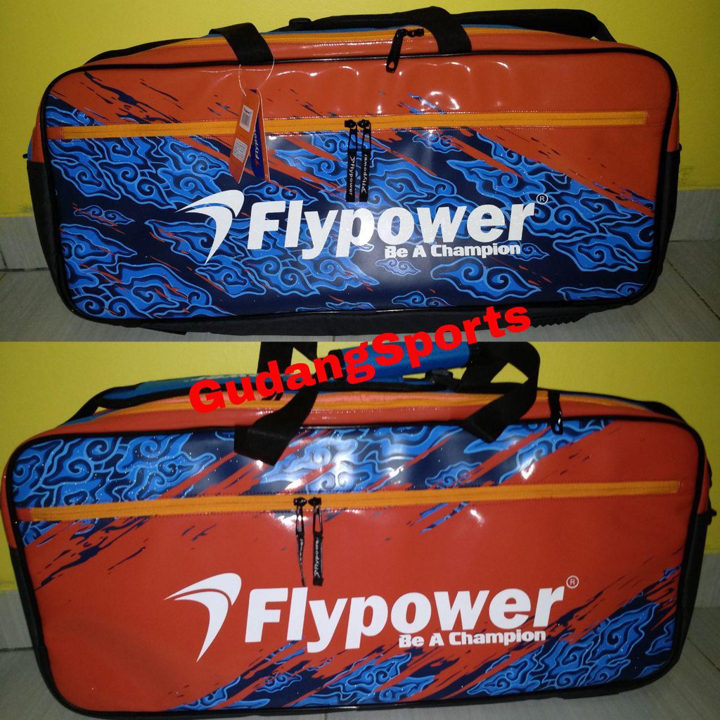 Tas Badminton Flypower ZAMRUD 5 Original model Kotak