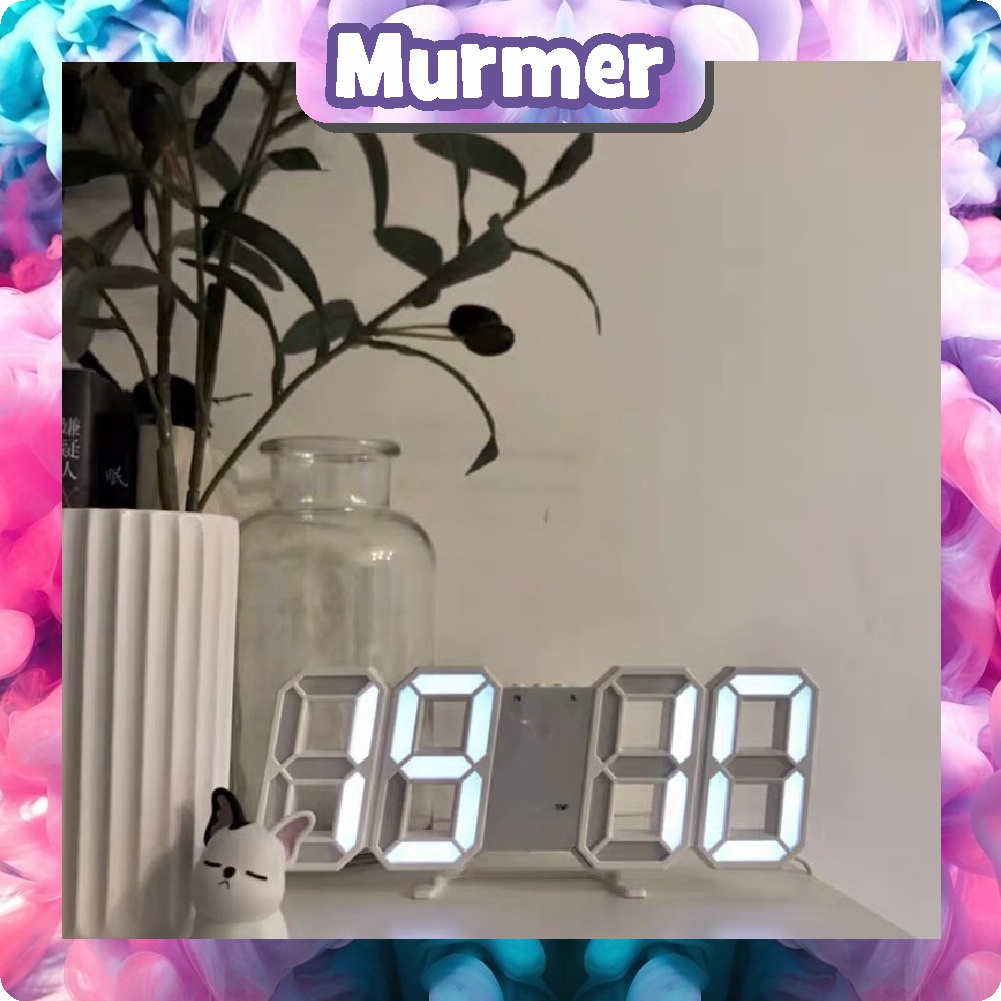 MurmerOfficial JAM DINDING DIGITAL LED/JAM MEJA-ALARM-SUHU/JAM 3D BESAR MODERN / VIDICI R351