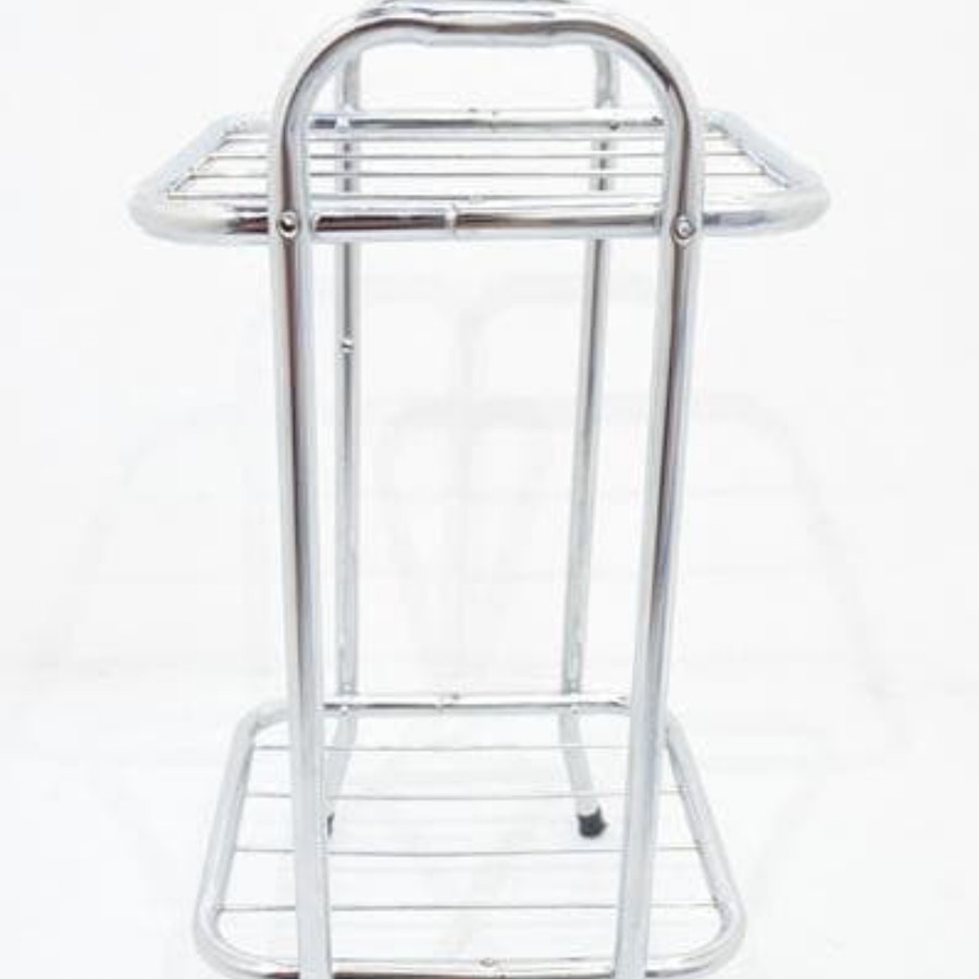 Tatakan Rak Dispenser Guci Stainless Rak Air Galon Kaki Dispenser Serbaguna