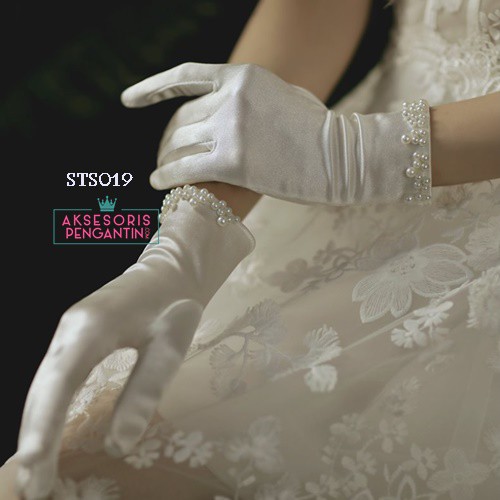 [LIMITED STOCK] GLOVES PESTA SARUNG TANGAN WEDDING AKSESORIS PENGANTIN WANITA STS019