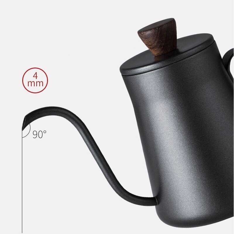 Teko Pitcher Stainless Kettle Leher Angsa Kopi Teh Teapot 400ml