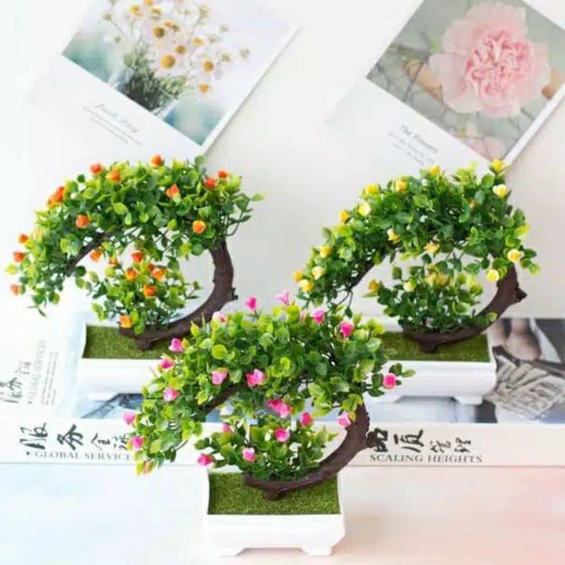 BUNGA BONSAI C/BUNGA PLASTIK/BONSAI ARTIFICIAL/BUNGA BONSAI IMPORT/BUNGA BONSAI BENGKOK