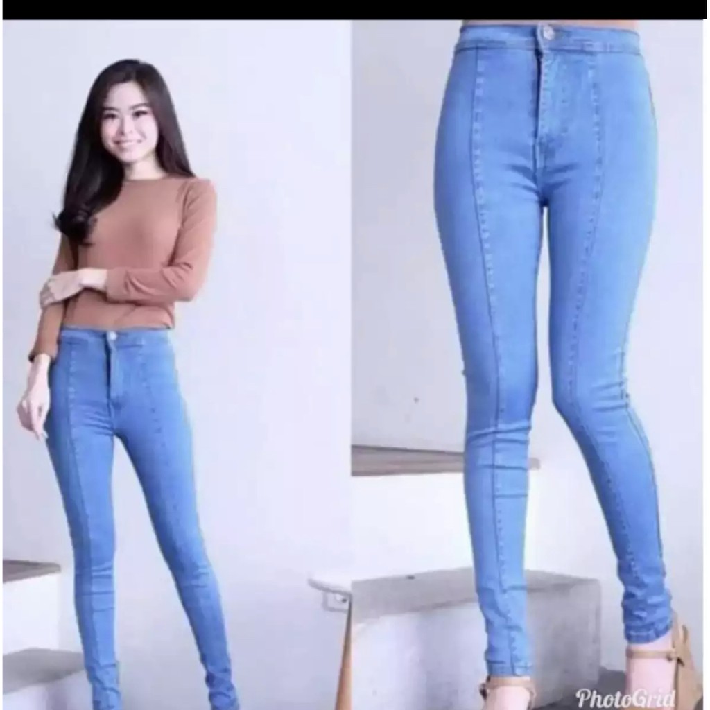 Celana Jeans panjang Wanita model Hightwest  Skinny Murah