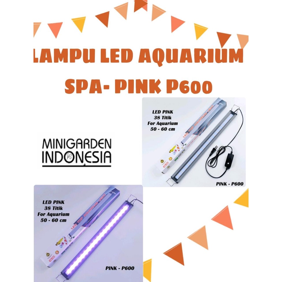 LAMPU LED AQUARIUM MODEL GANTUNG AQUASCAPE LAMP SPA PINK - P600