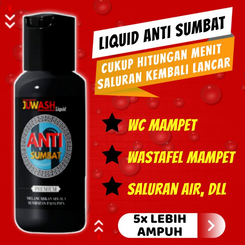 OBAT WC MAMPET PEMBERSIH SALURAN PIPA AIR PELANCAR SALURAN AIR TERSUMBAT  WASTAFEL KLOSET MAMPET