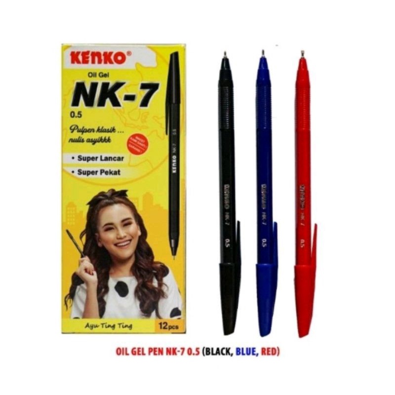 

Pulpen / Pen / Pena Kenko NK-7 Oil Gel (4pcs)