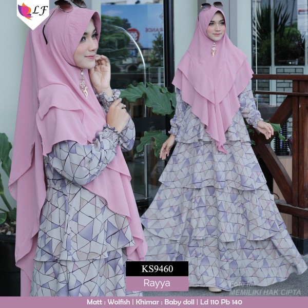 Gamis rayya/baju gamis murah/gamis syari/baju muslimah/abaya/gamis solo