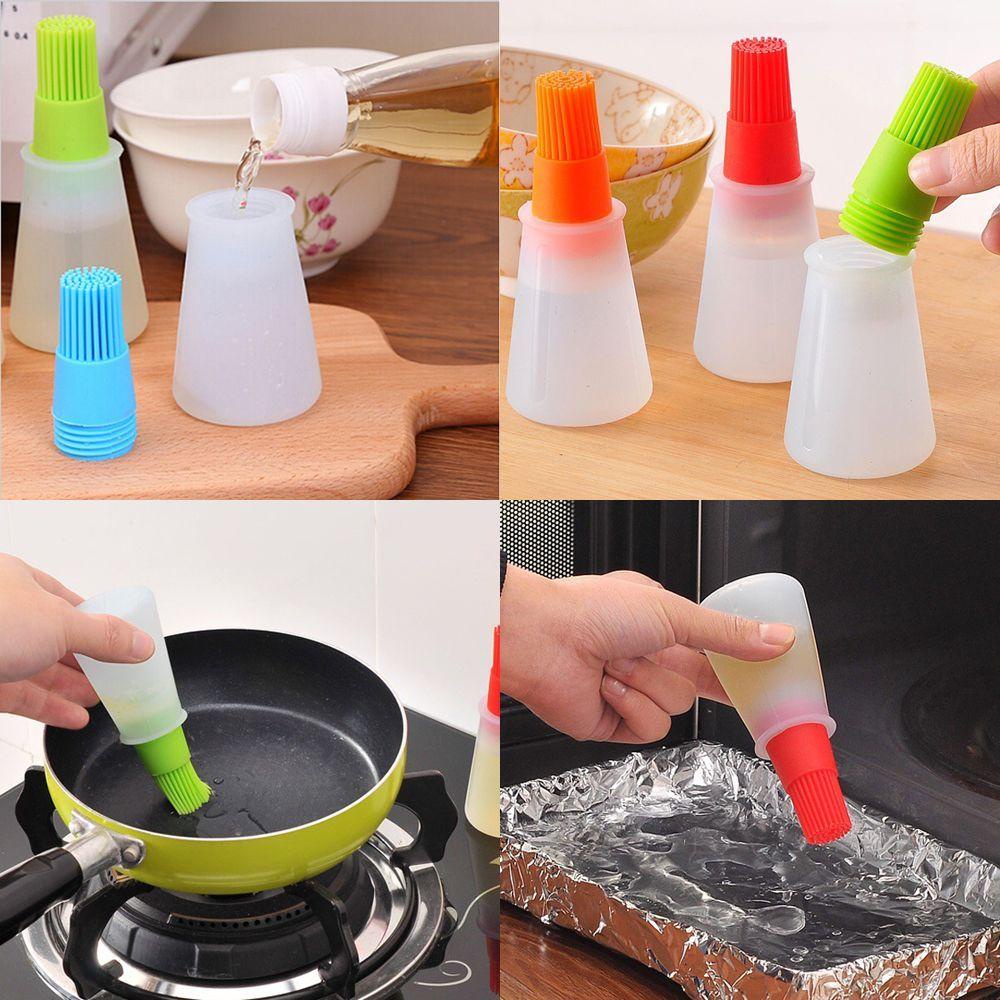 Solighter Oil Bottle Brushes Basting Grill Daging Tahan Panas Tahan Minyak