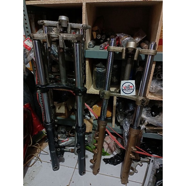 Shock depan Ninja RR Old,New original second 2nd good condition