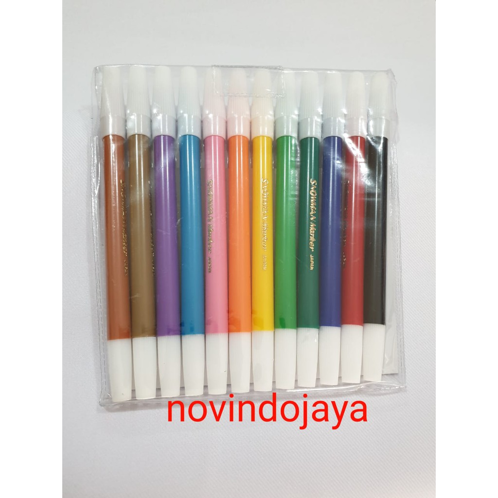 

Spidol Kecil SNOWMAN Marker 12 Warna/Set Sign Pen