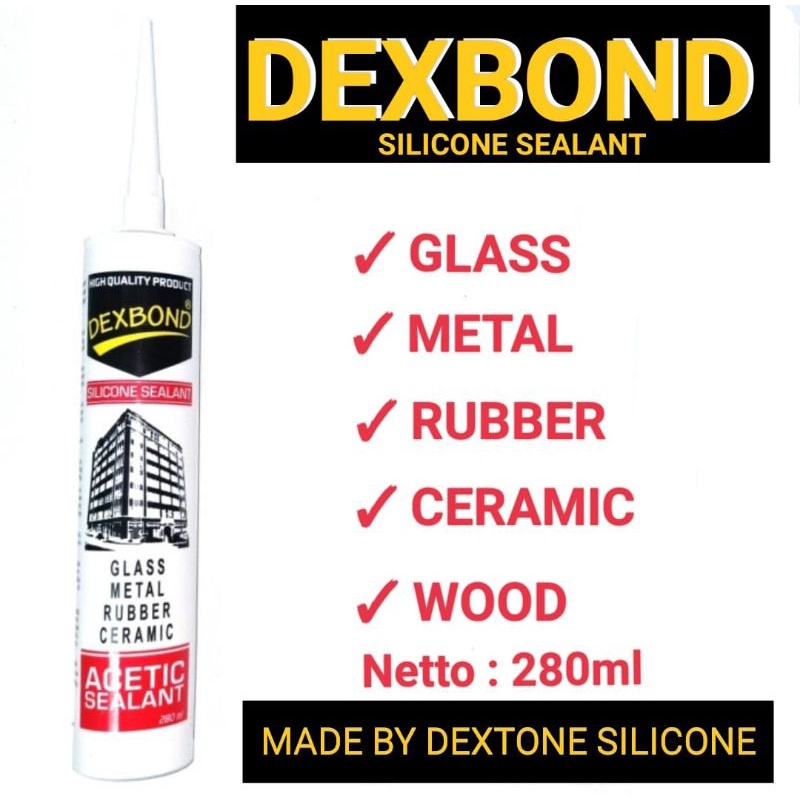 Lem Sealant Kaca Aquarium Dextone Silicone Sealant Dexbond Acetic Clear Lem Tembak Silen