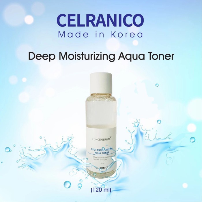 ORIGINAL Celranico Deep Moisturizing Aqua Toner 120ml / Celranico Toner Wajah / LEDI MART