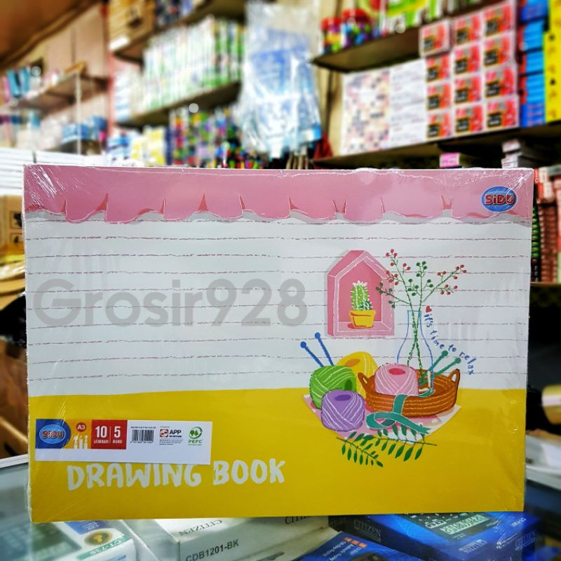 

mg Drawing Book / Buku Gambar A3 Sidu (isi 5)
