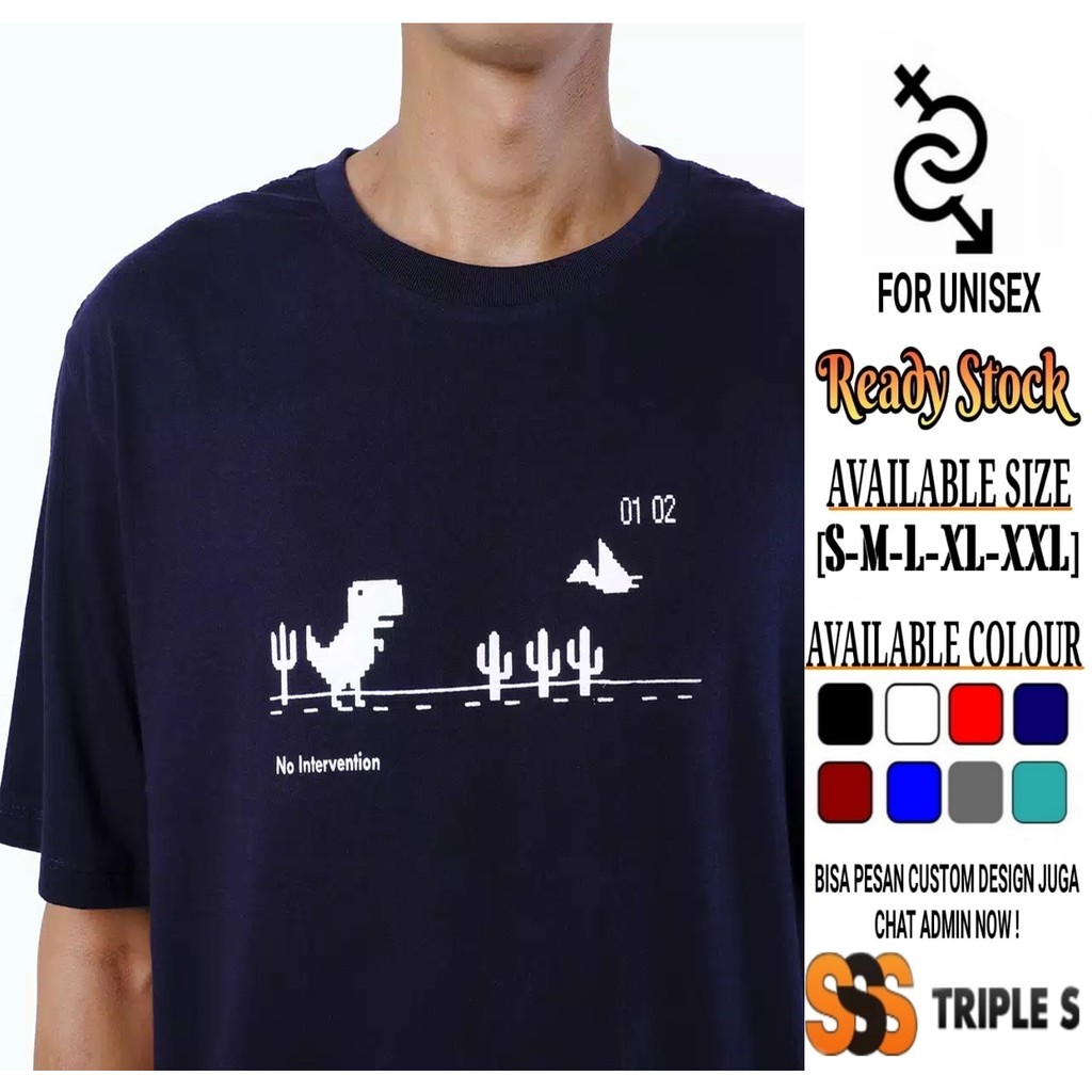 Jual KAOS TREX RUNNER GOOGLECHROME OFFLINE KAOS KEREN DISCONNECT