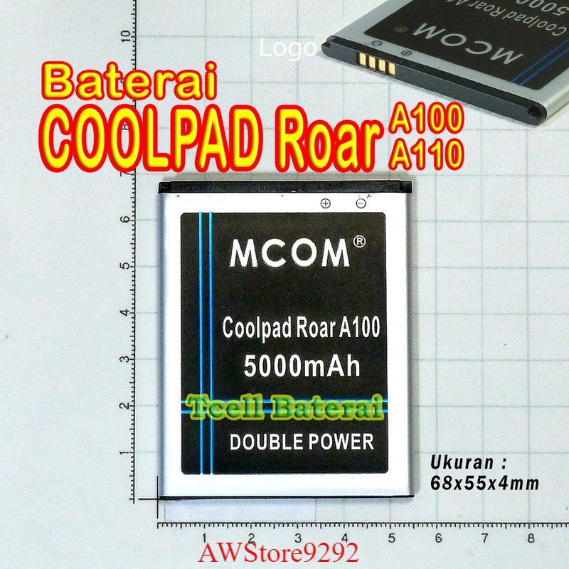 Mcom Battery Batre Baterai Double Power Mcom Coolpad Roar A100 A110 CPLD-379 CPLD379 CPLD 379