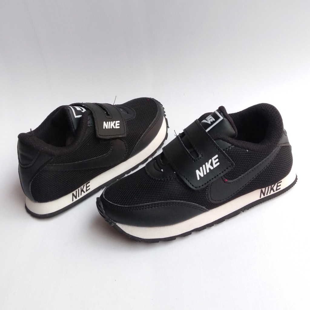 SEPATU SEKOLAH ANAK LAKI-LAKI PEREMPUAN SEPATU SEKOLAH FULL HITAM SNEAKERS CASUAL MURAH