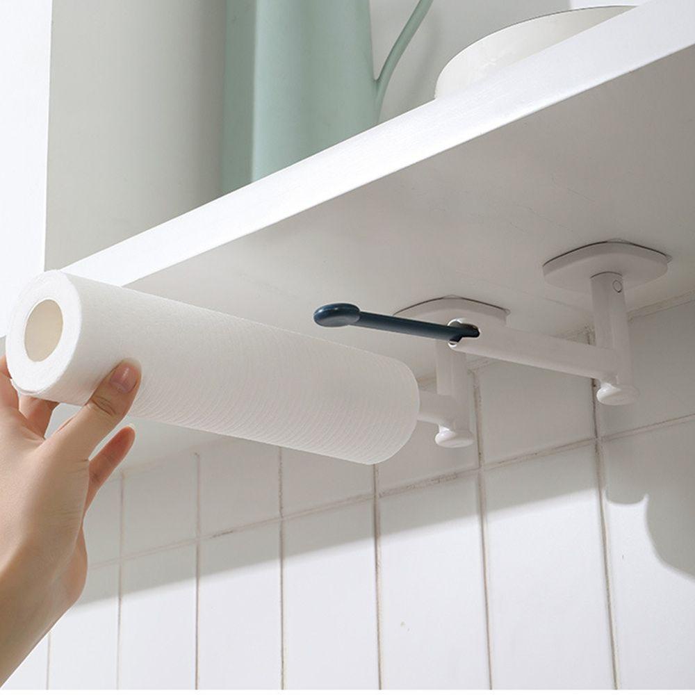 Solighter Kait Utilitas Tipe L Rumah Kamar Mandi Tempel Dinding Self-adhesive Pot Lid Holder