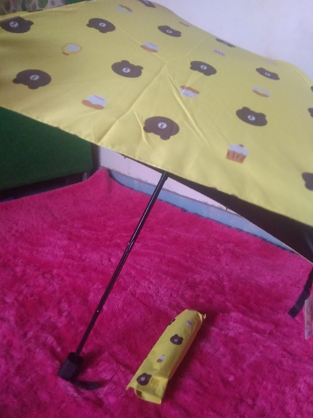 Alfaindo Payung Motif Beruang Lucu Py01 Payung Serbaguna Untuk Hujan Atau Panas