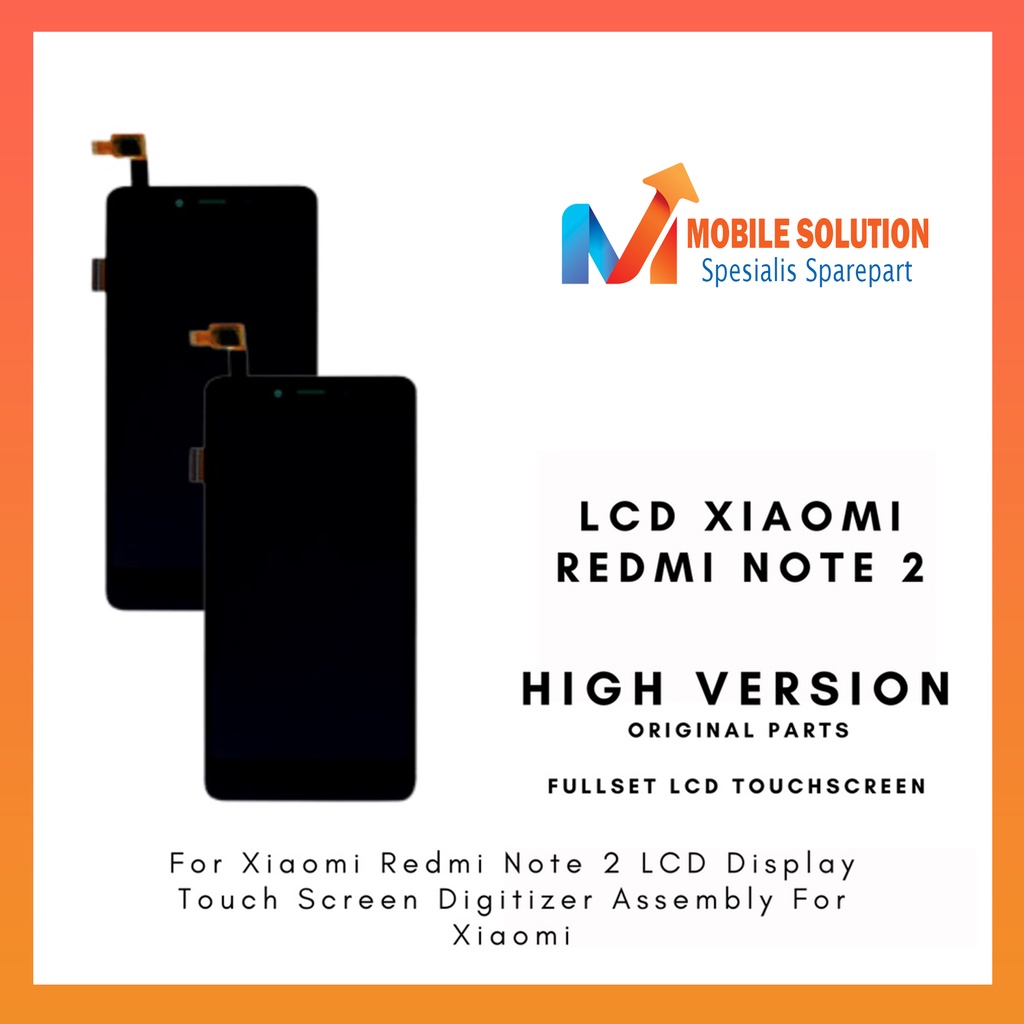 Grosir LCD Xiaomi Redmi Note 2 ORIGINAL 100% Fullset Touchscreen Garansi 1 Bulan + Packing / Bubbel