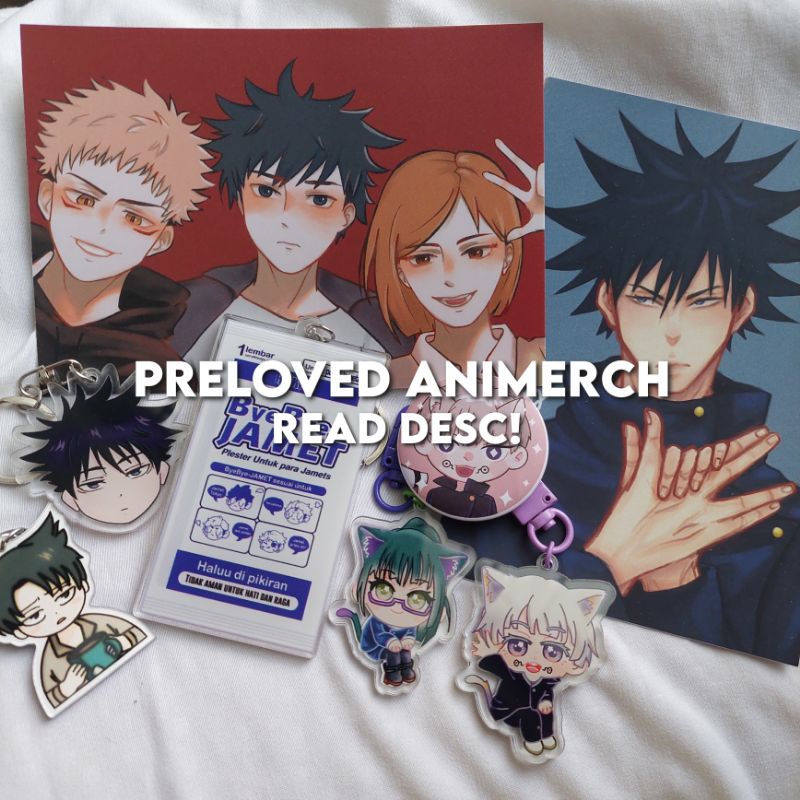 PRELOVED ANIMERCH READ DESC (JUJUTSU KAISEN, AOT, HAIKYUU)