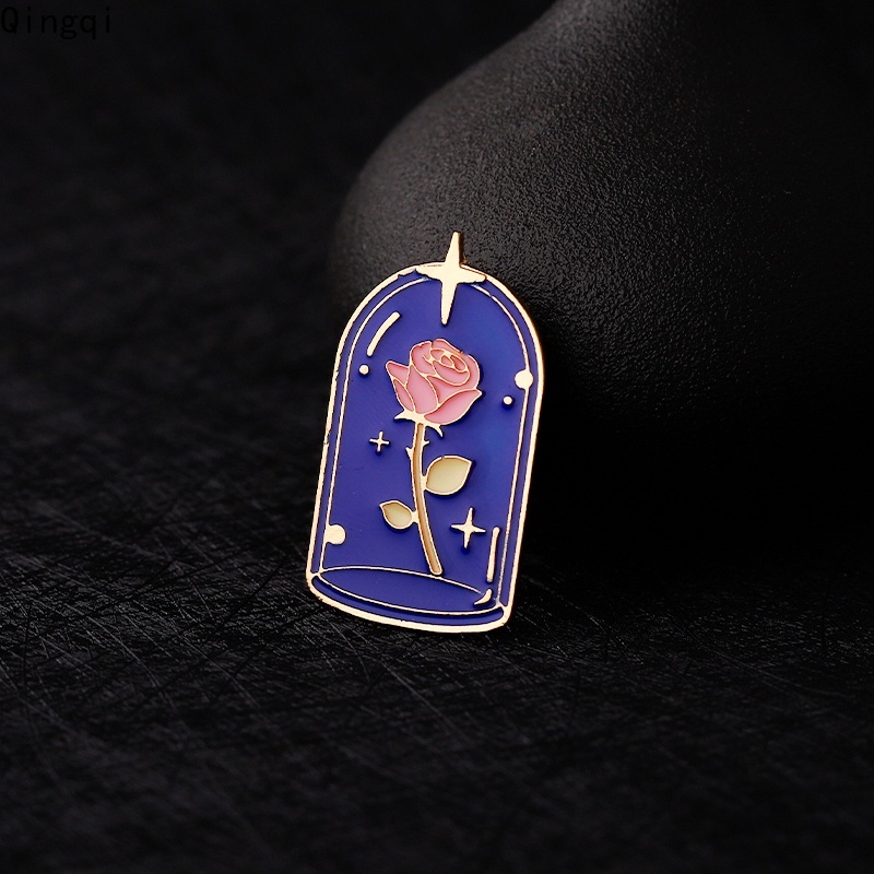 Bros Pin Enamel Desain Kartun Pangeran Kecil Bunga Mawar Rubah Planet Bintang Untuk Anak