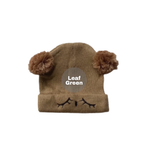 stoberi baby - KUPLUK SLEEPY BEAR (K) Topi Anak Lucu Model kupluk Usia 0 Sampai 3 Tahun Kualitas Terbaik
