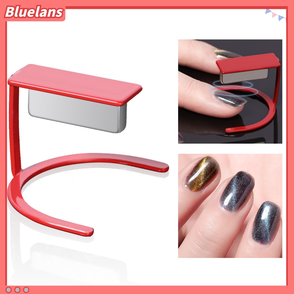 (In Stock) Kacamata Hitam Lensa Warna Warni ♡Bracket Magnetik Holder Kutek Gel Desain Mata Kucing Untuk Nail Art Wanita