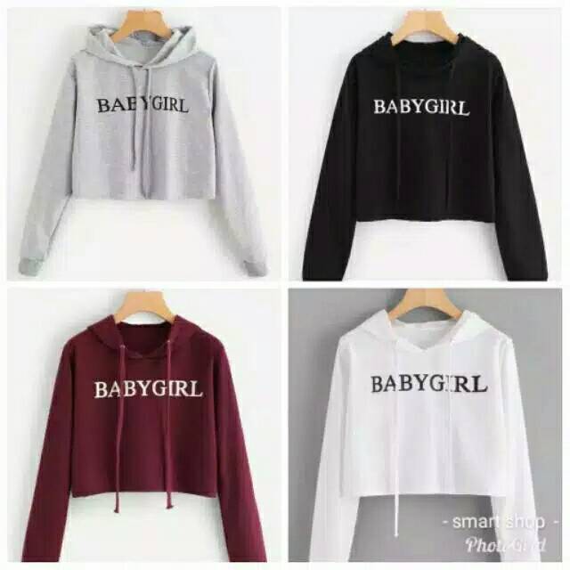 JAYA.Co Sweater Hoodie Crop BABY GIRL fit L - fit XL