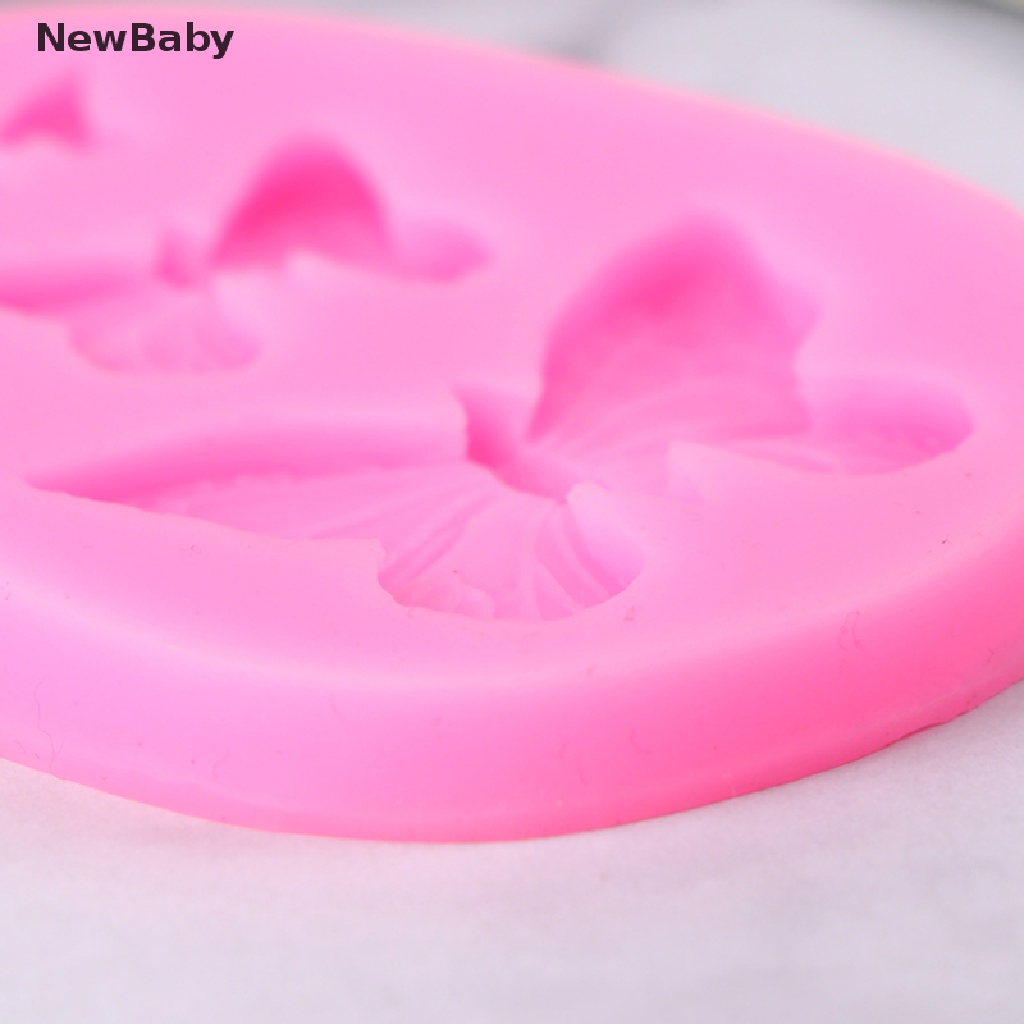 Cetakan Fondant Bentuk Bayi Butterfly 3D Bahan Silikon Untuk Dekorasi Kue