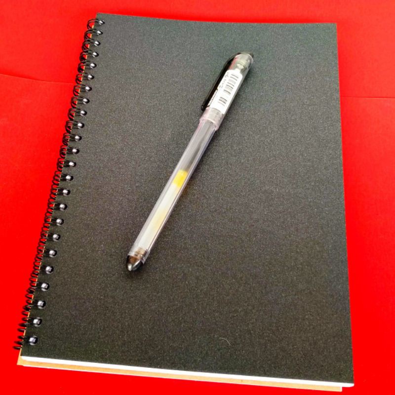 Buku Sketsa Putih Sketch Book A6/A5 Polos-Hitam