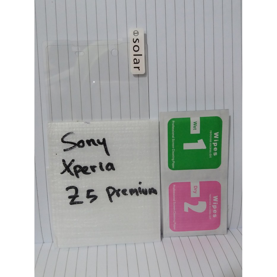 Sony Xperia Z5 premium tempered Gorilla Glass kaca dan hydrogel bening mantul