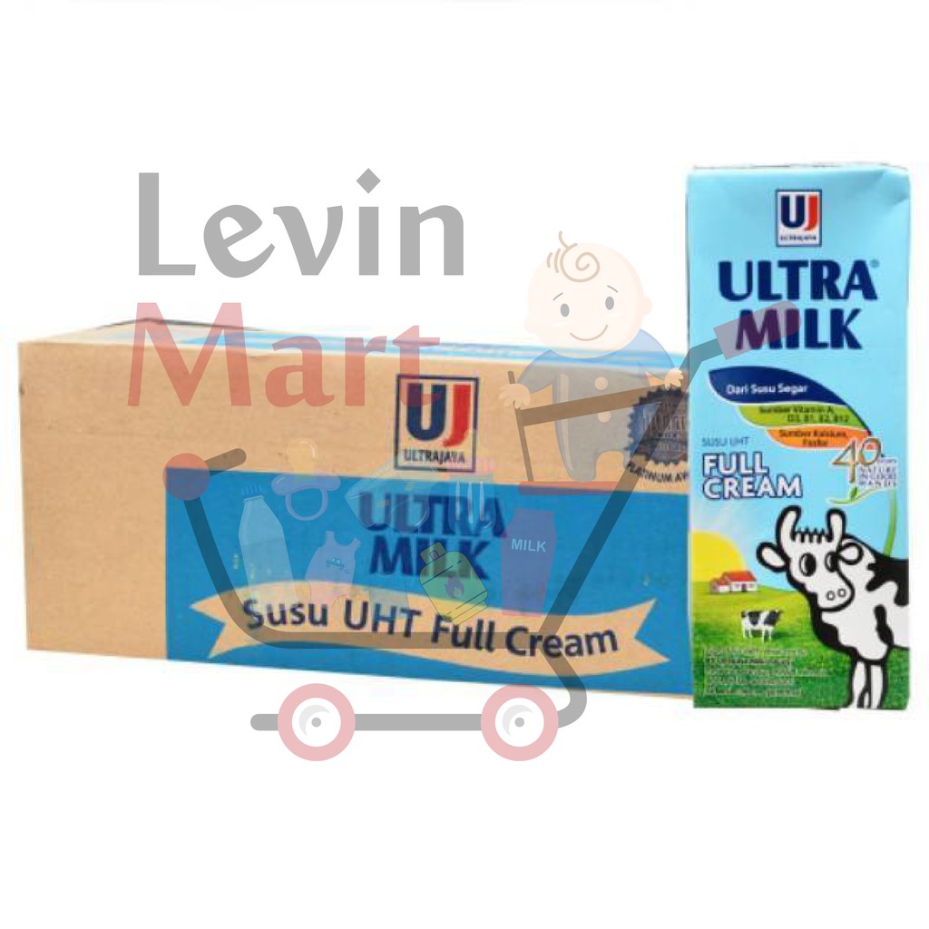 SUSU ULTRA UHT 200ML / SUSU ULTRA UHT 200 ML RASA FULL CREAM/RASA STRAWBERRY/RASA COKLAT