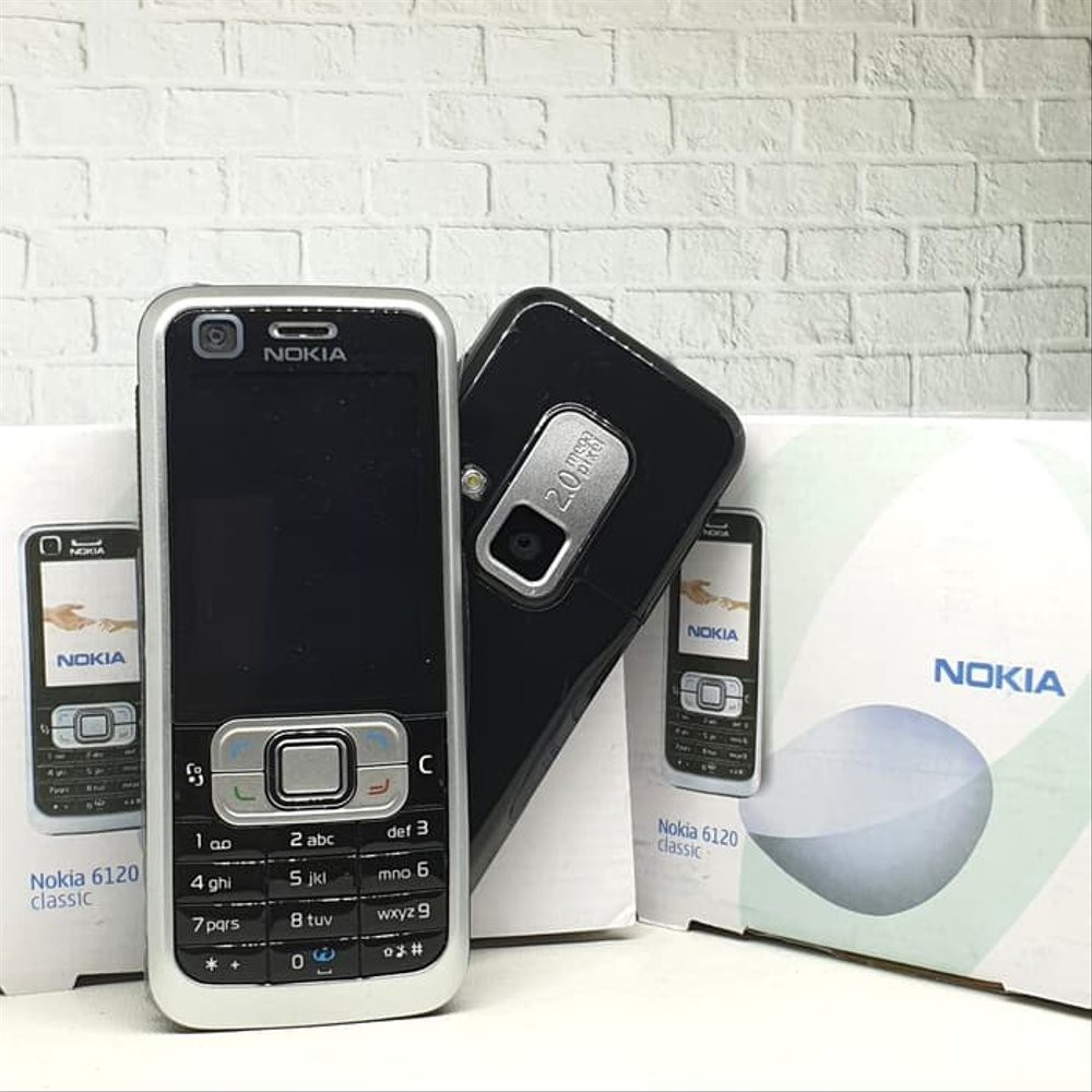 Hp Nokia 6120 classic - Hp/Handphone Jadul - Second Original -Kamera 2 MP+Flash -  Bergaransi!