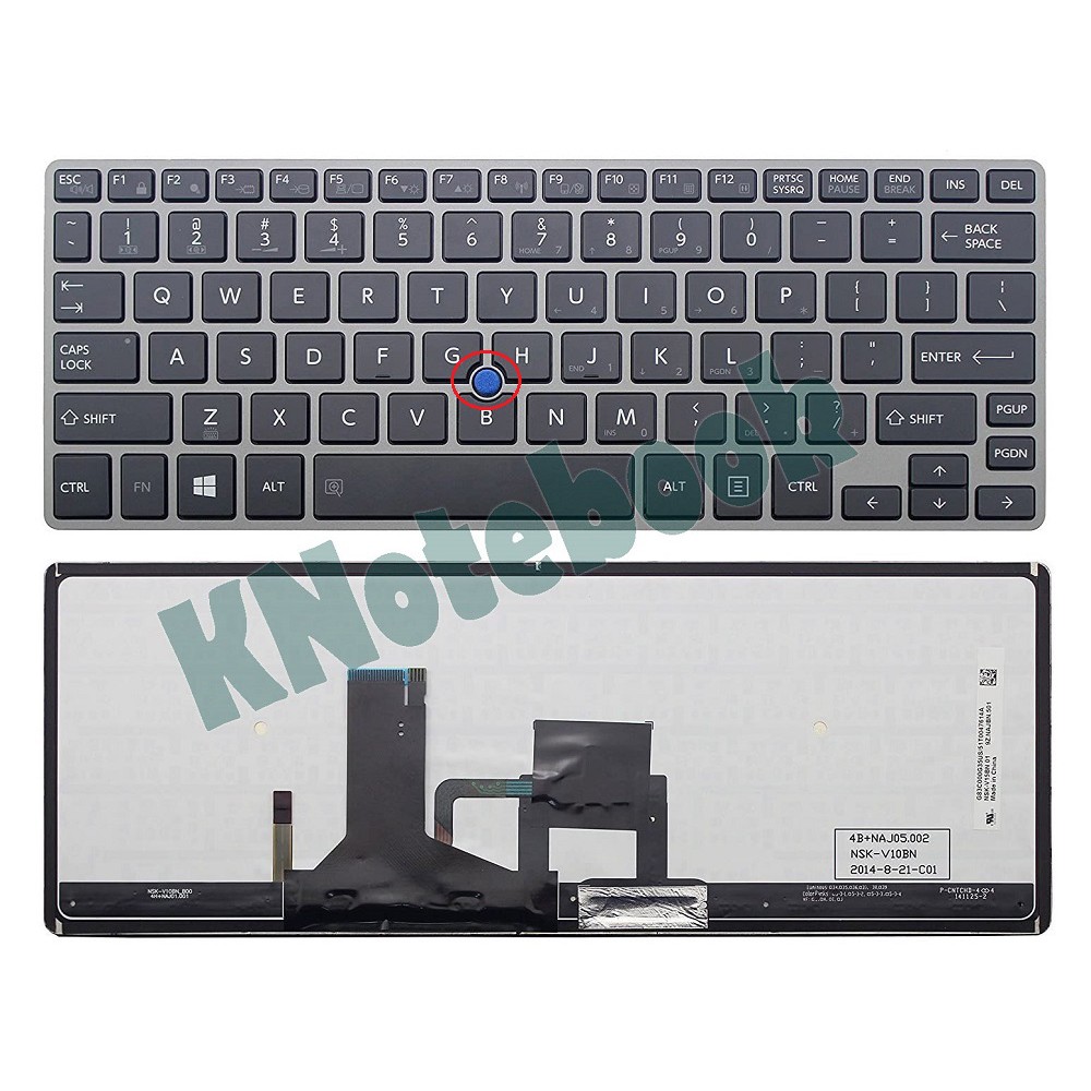 Keyboard Toshiba Portege Z30 Z30-B Z30T-B Z30-C Z30T-C Pointer Backlight