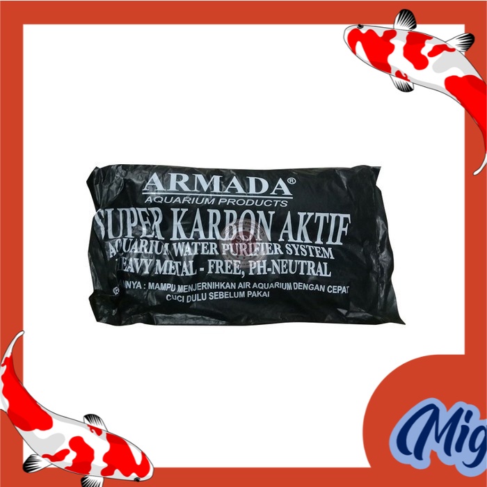 Super Karbon aktif carbon active Aquarium Armada SASET HITAM