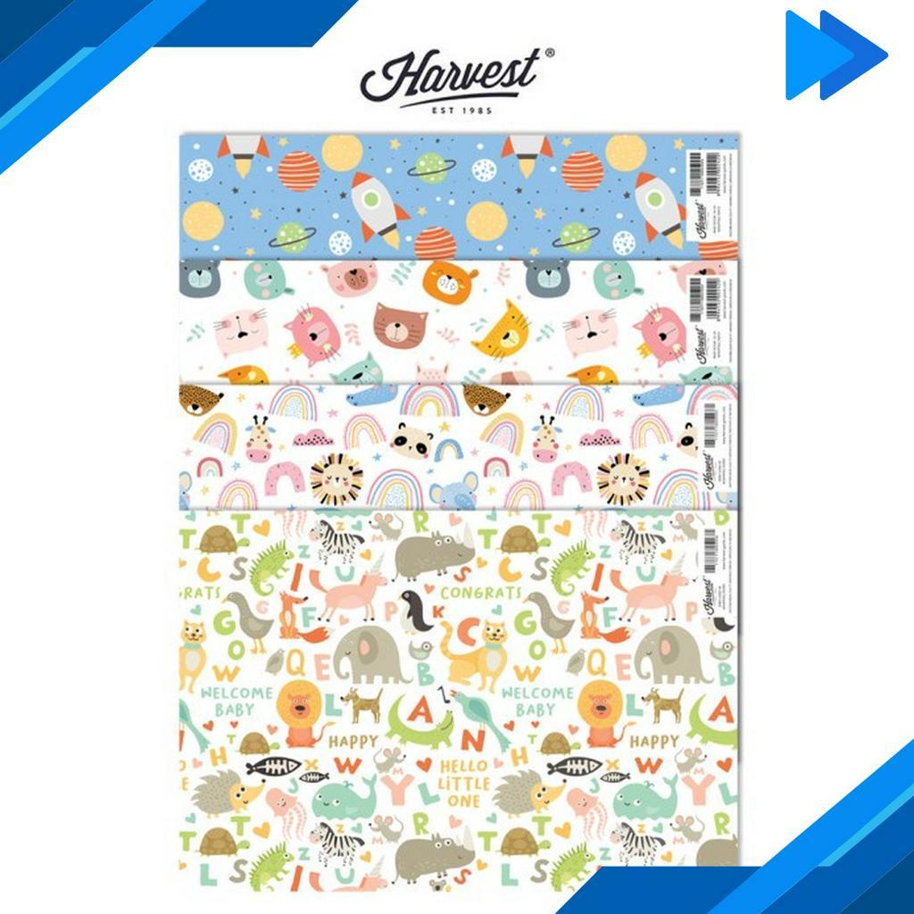 

YUK BELI Kertas Kado Baby New Bown Harvest Happy Baby 2 Paket isi 4